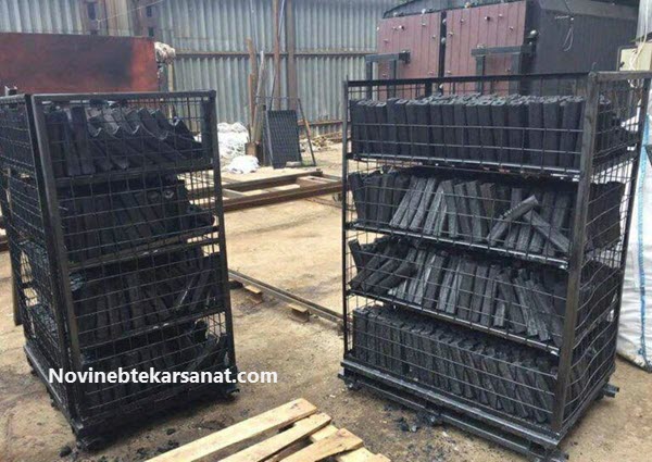 قیمت دستگاه تولید زغال کبابی - نوین ابتکار