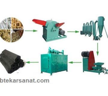 راه اندازی خط تولید زغال با قیمت مناسب | نوین ابتکار صنعت